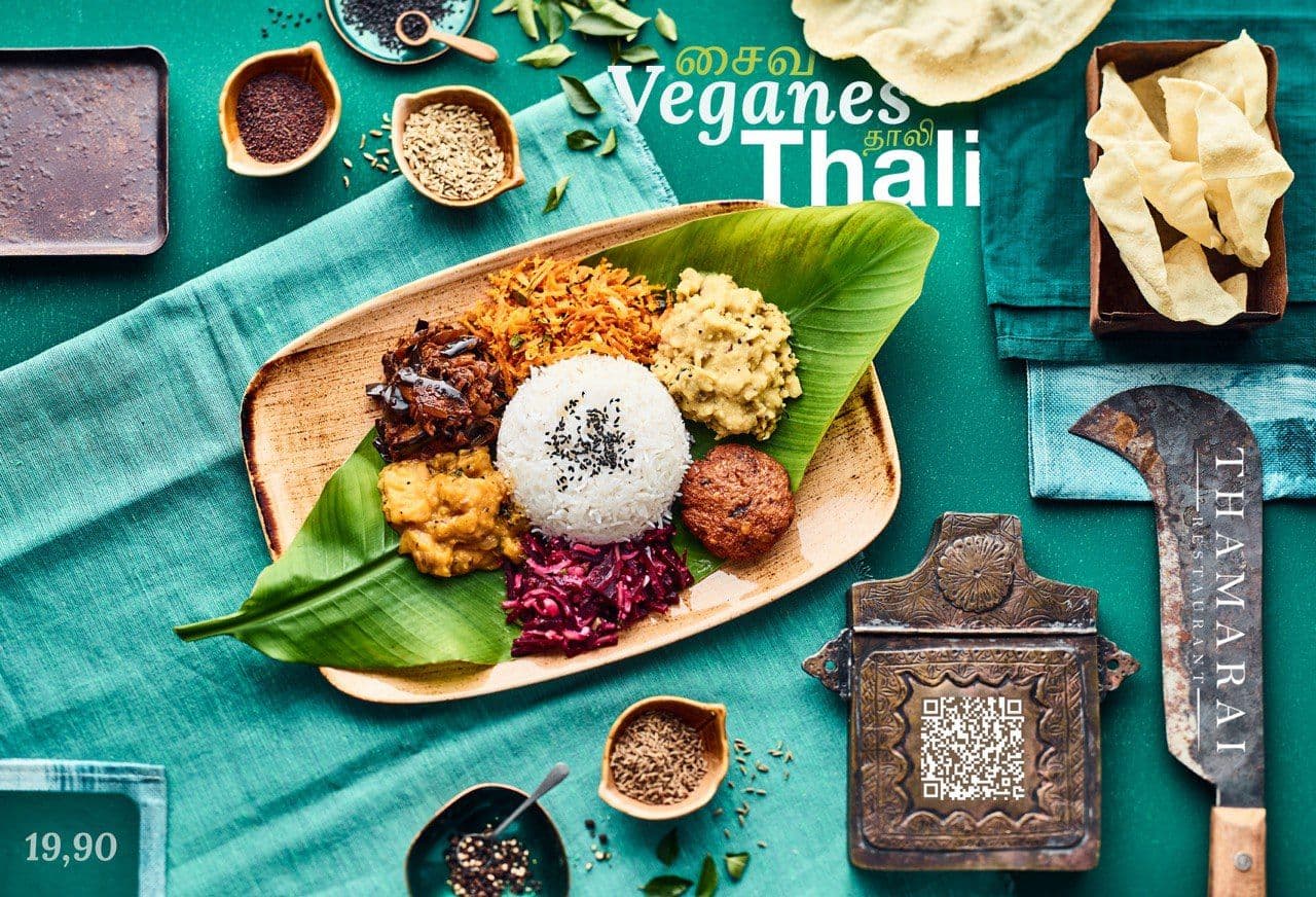 Veganes Thali – 7 Köstlichkeiten in perfekter Kombination