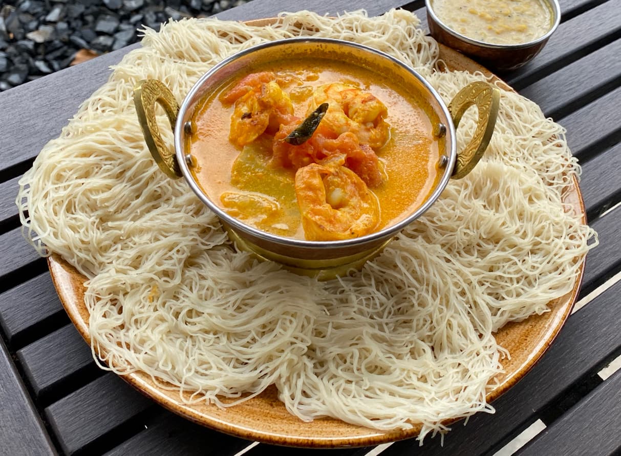 Raal Sothy mit Idiyappam